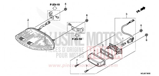 FEU ARRIERE CBF1000FAC de 2012